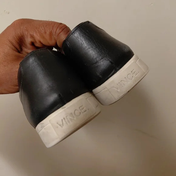 Vince Women's Black Pointy Toe Slip-On Sneakers Size 7.5 - Picture 4 of 9